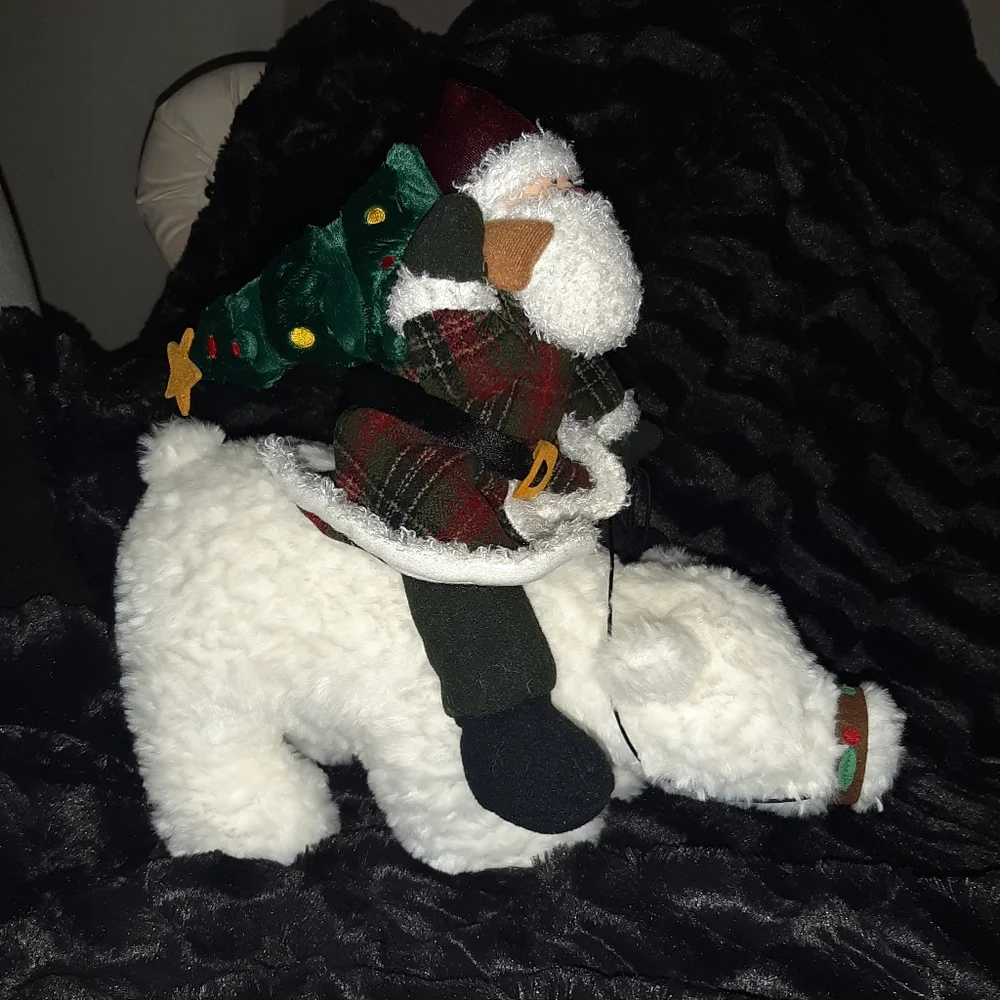 Gund Santa Riding his Polar Bear ☆